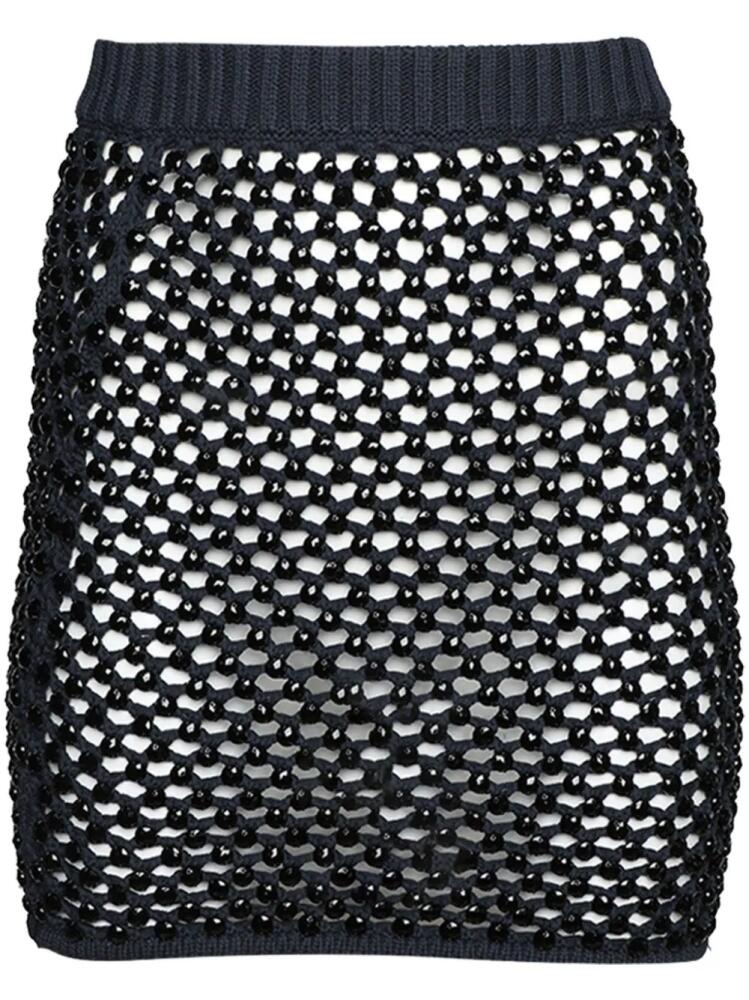 diotima crystal-embellished mesh skirt - Blue Cover