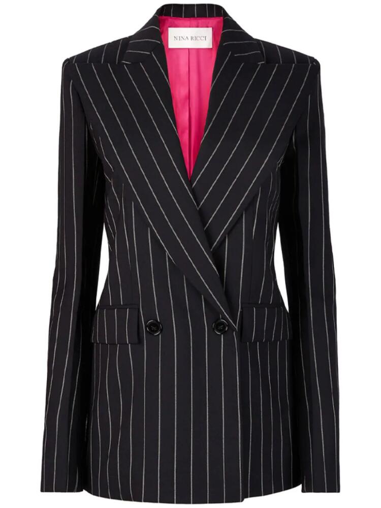 Nina Ricci pinstripe wool blazer - Black Cover