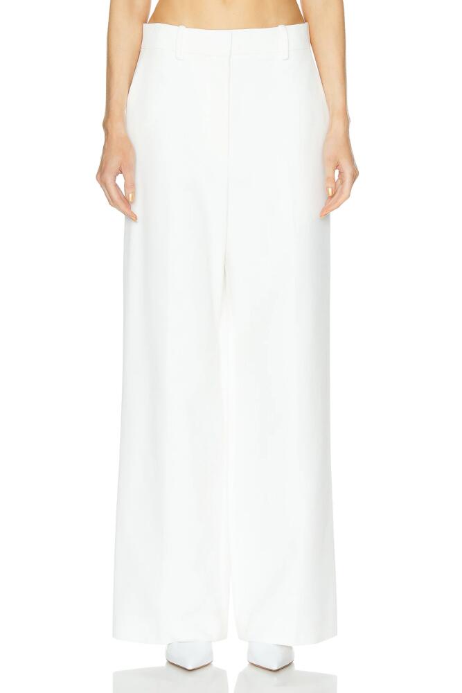 KHAITE Bacall Pant in White Cover