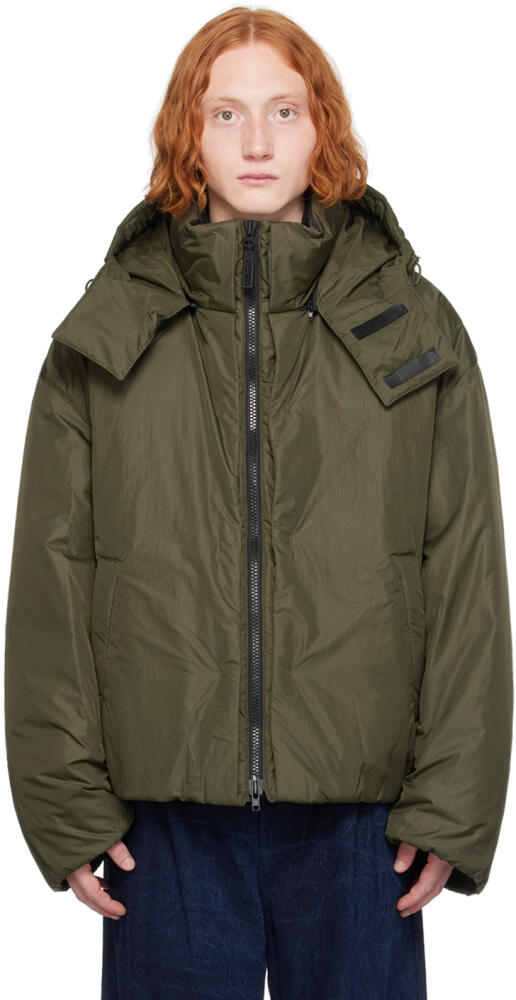 Juun.J Green Vented Puffer Jacket Cover