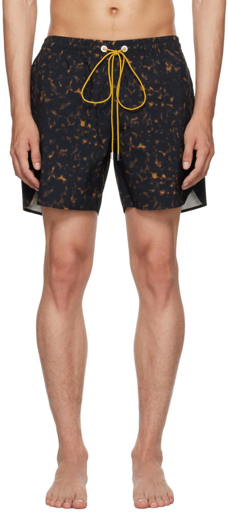 Rhude Black Tortoise Swim Shorts Cover