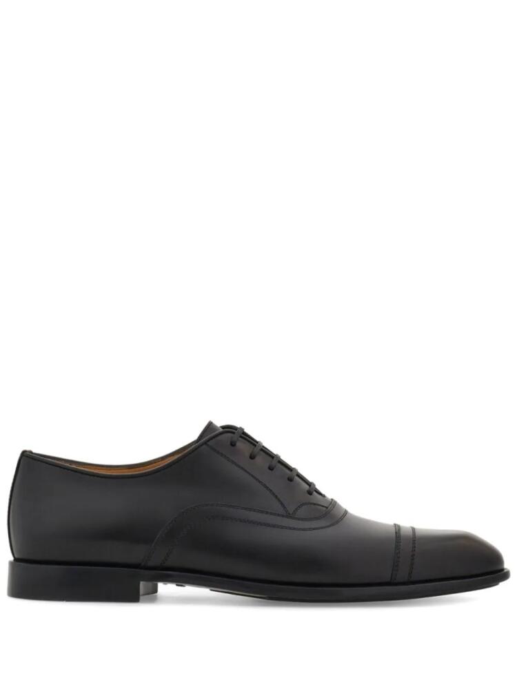 Ferragamo toecapped leather Oxford shoes - Black Cover