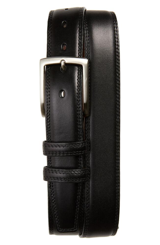 Torino Kipskin Leather Belt in Black Cover