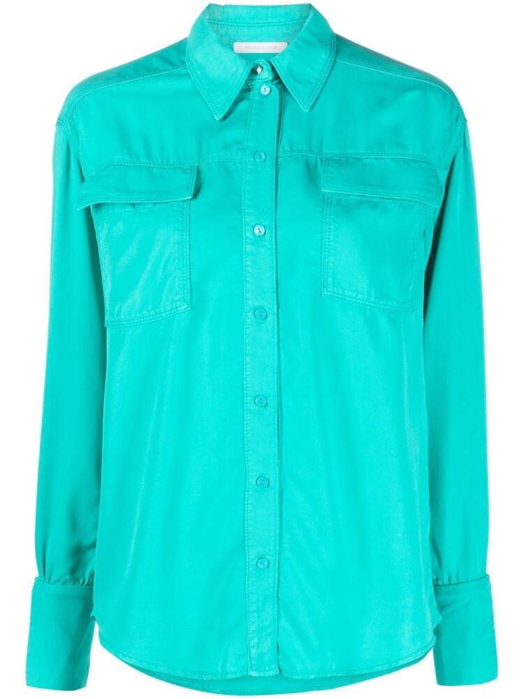 Patrizia Pepe split cuff shirt - Green Cover