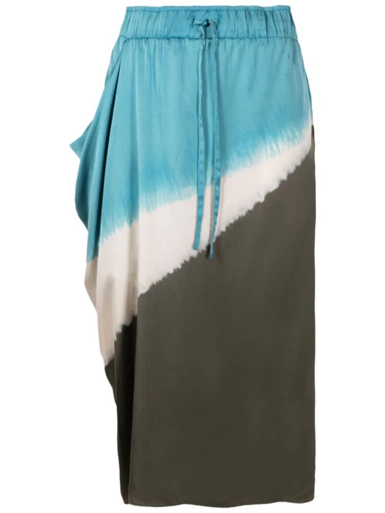 Uma | Raquel Davidowicz tie-dye print midi skirt - Blue Cover