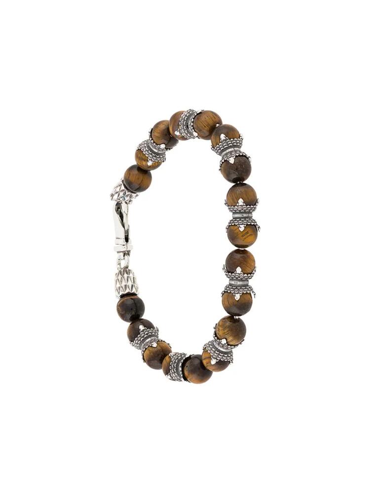 Emanuele Bicocchi Tiger Eye beaded bracelet - Brown Cover