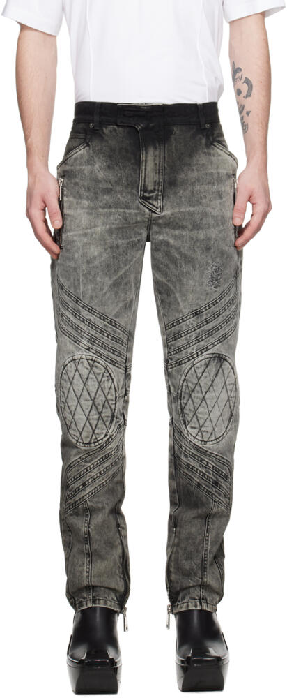 Balmain Gray Bleached Jeans Cover