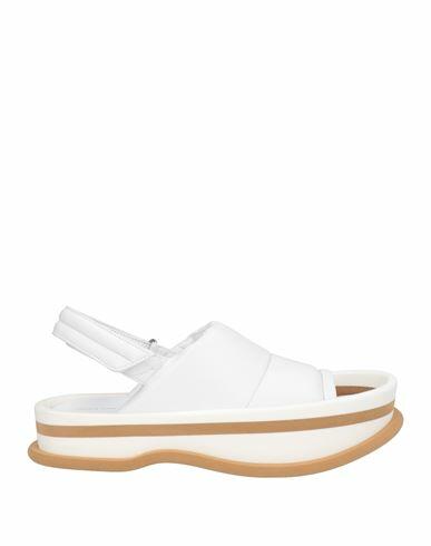 Dries Van Noten Woman Sandals White Leather Cover