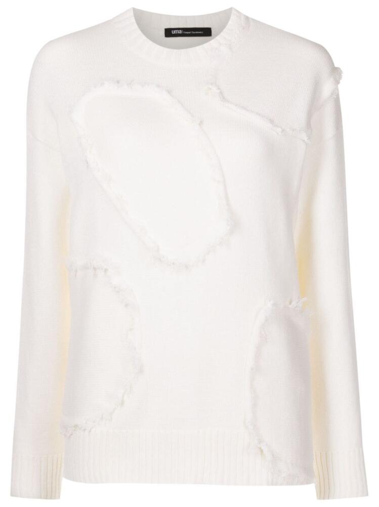 Uma | Raquel Davidowicz patch-detail knitted jumper - White Cover