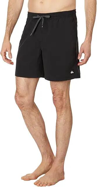 Quiksilver 17 Everyday Solid Volley Shorts (Black) Men's Swimwear Cover