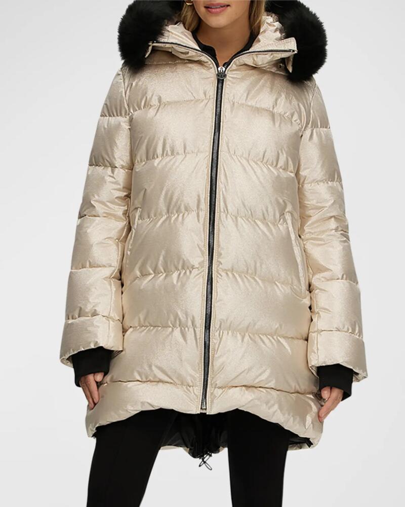 Gorski Apres-Ski Jacket With Detachable Toscana Lamb Shearling Hood Trim Cover