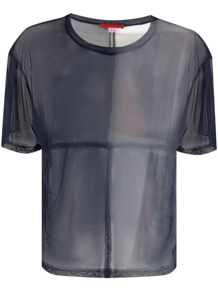 Eckhaus Latta Prom semi-sheer t-shirt - Blue Cover