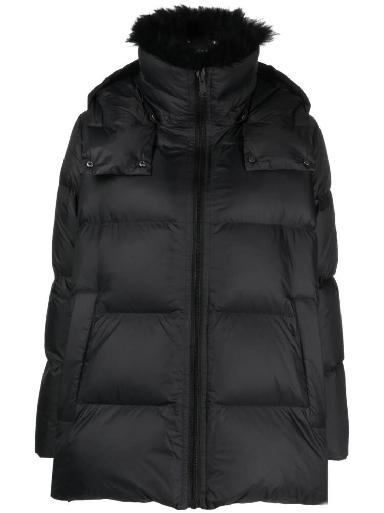 Yves Salomon hooded padded jacket - Black Cover