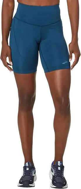 Brooks Spark 8 Short Tights (Heather Ocean Drive) Women's Clothing Cover