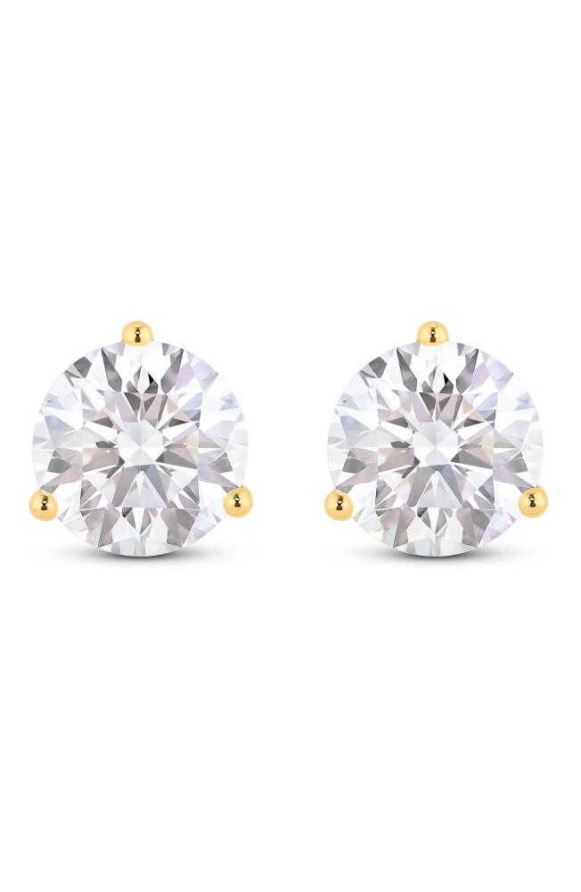 LIGHTBOX Round Lab Grown Diamond Stud Earrings in 4.0Ctw Gold Cover