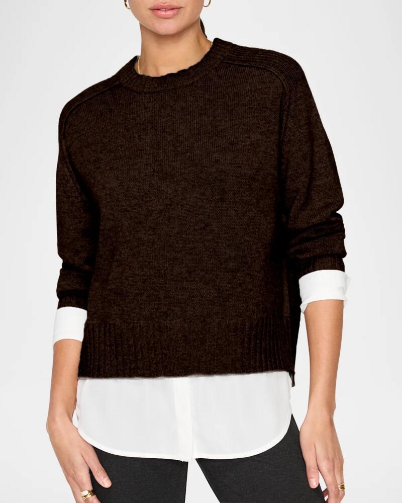 Brochu Walker Parson Layered Raglan-Sleeve Sweater Cover