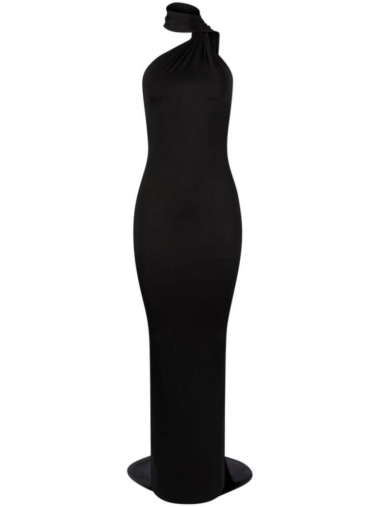 Nina Ricci scarf-detailing halterneck maxi dress - Black Cover