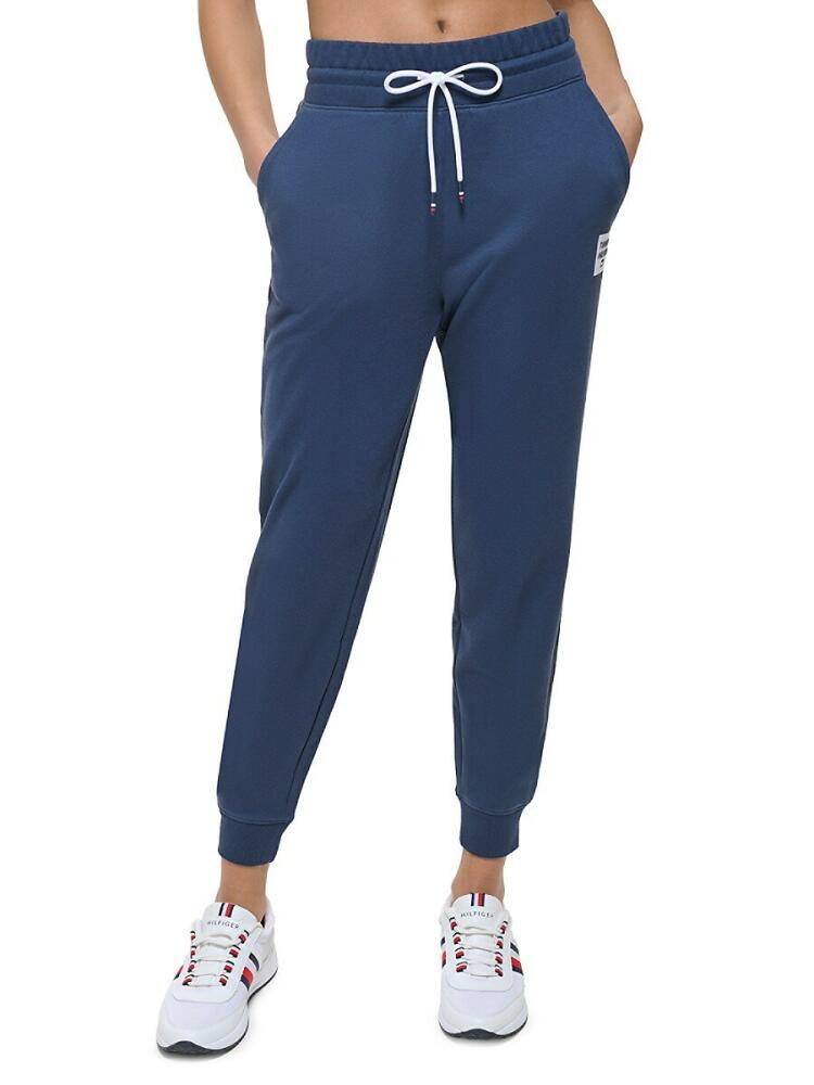 Tommy Hilfiger Sport Women's French Terry Drawstring Joggers - Navy Cover