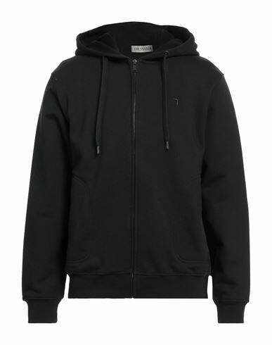 Trussardi Man Sweatshirt Black Cotton, Elastane Cover