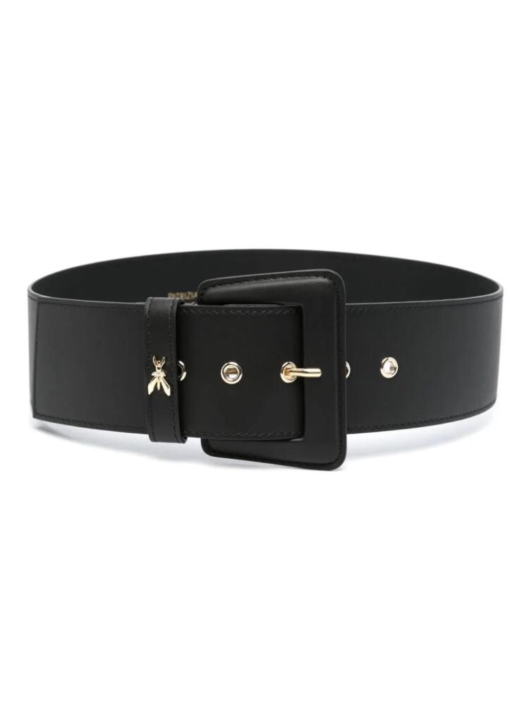 Patrizia Pepe bee-charm leather belt - Black Cover