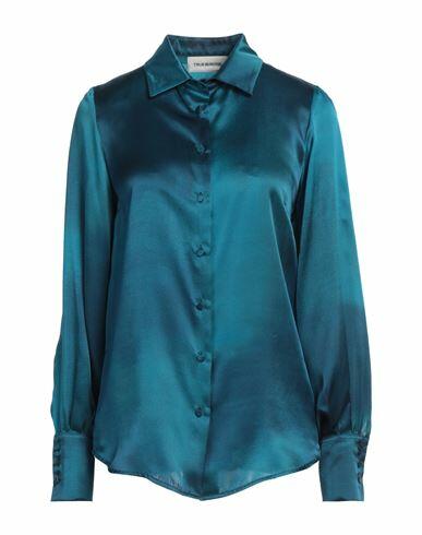 True Royal Woman Shirt Deep jade Silk Cover