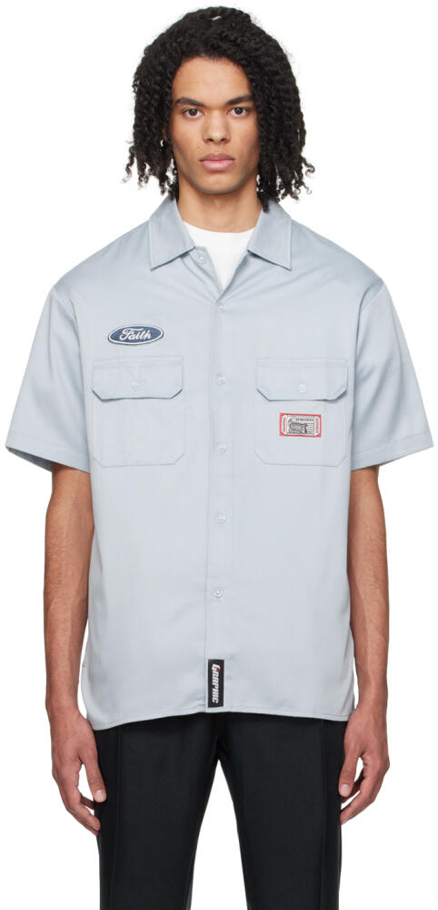 DEVÁ STATES Blue Patch Shirt Cover