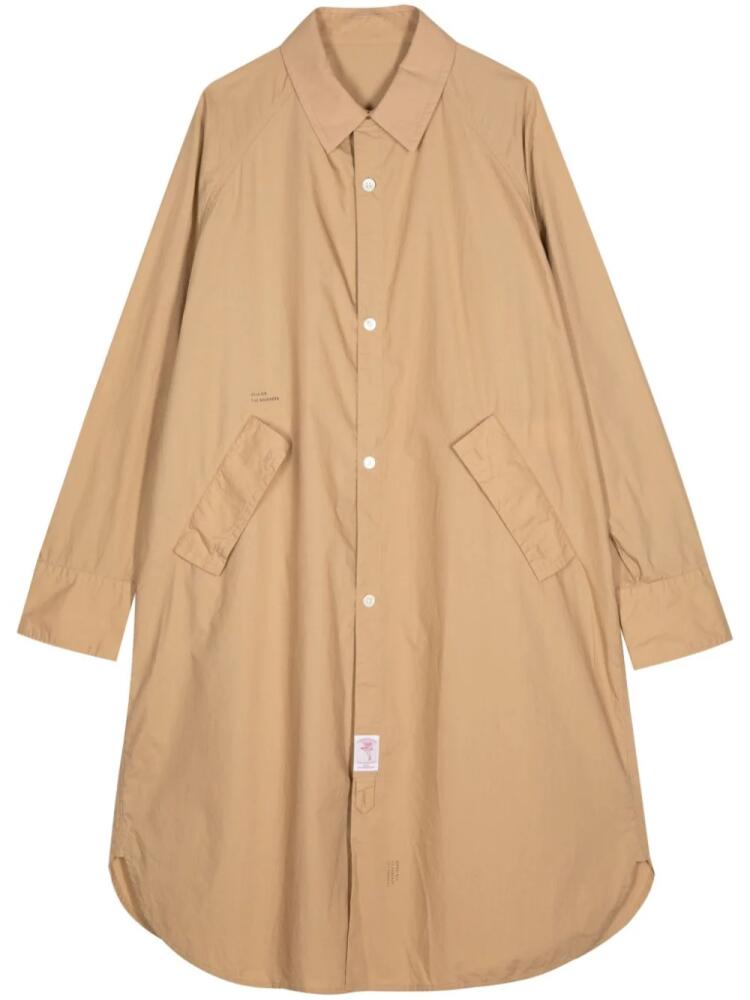 Undercover oversize-design buttoned midi coat - Brown Cover