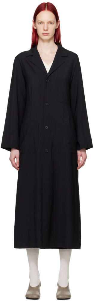 MM6 Maison Margiela Black Lightweight Coat Cover