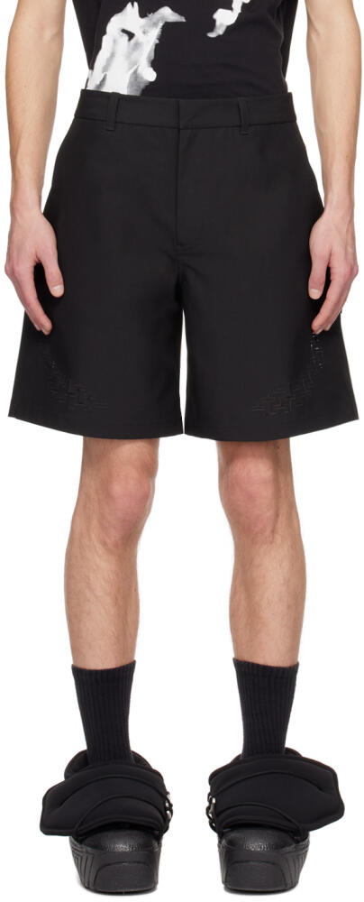 HELIOT EMIL Black Morphogens Tailored Shorts Cover