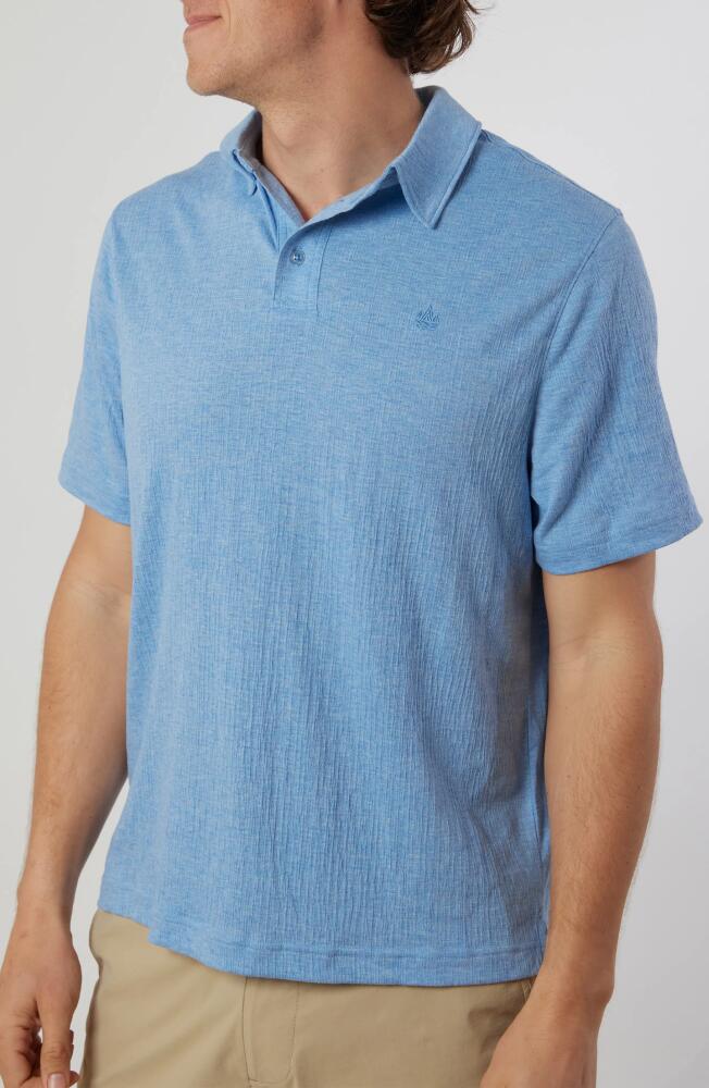 Rainforest Dockside Solid Performance Polo in Steel Blue Cover