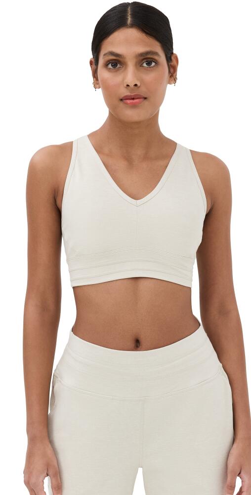 Sweaty Betty Gaia Yoga Bra Studio White Marl Cover