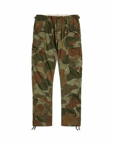 Polo Ralph Lauren Man Pants Military green Cotton Cover