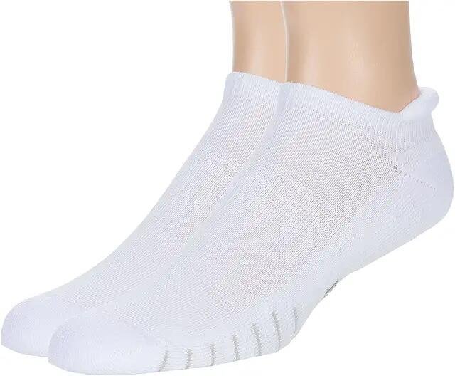 Eurosock Ace Cool No Show Tab 2-Pack (White) No Show Socks Shoes Cover