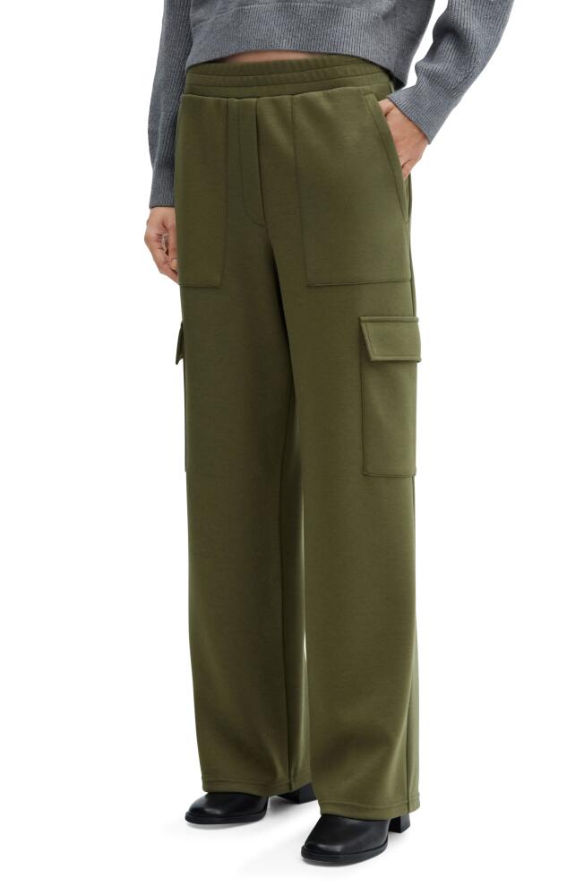 MANGO Knit Cargo Pants in Khaki Cover