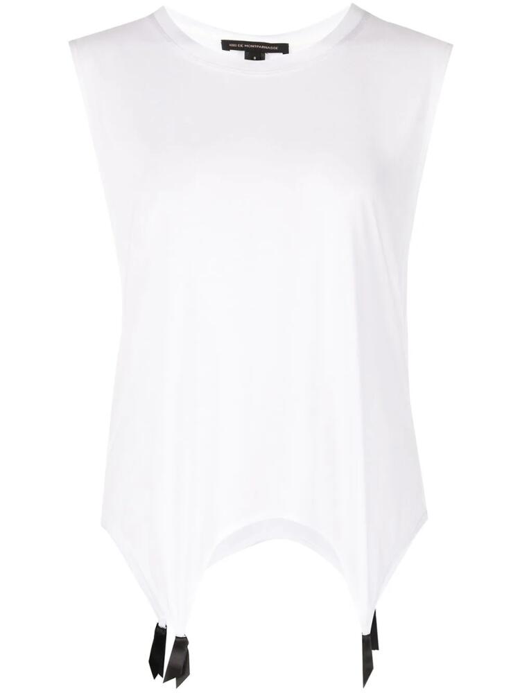 Kiki de Montparnasse muscle garter tank top - White Cover