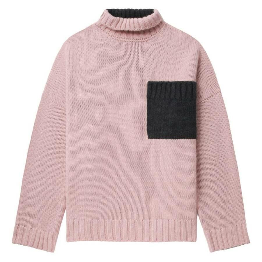 JW Anderson Contrast Patch Pocket Turtleneck Jumper Cover