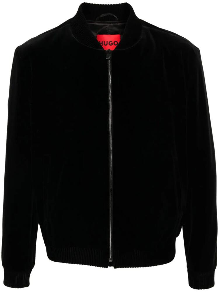 HUGO long sleeves velvet jacket - Black Cover