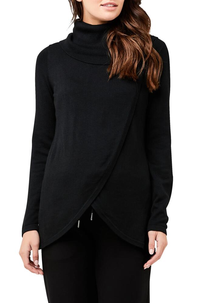 Ripe Maternity Cowl Neck Maternity/Nursing Sweater in Black Cover