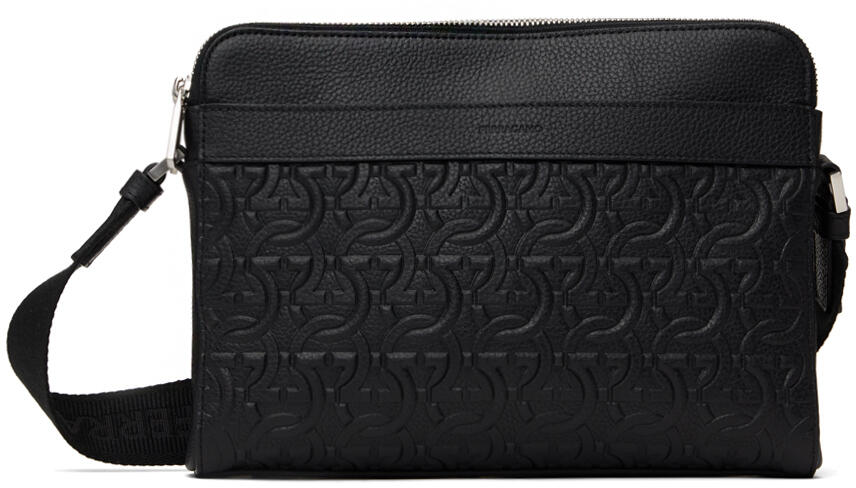 Ferragamo Black Embossed Crossbody Bag Cover