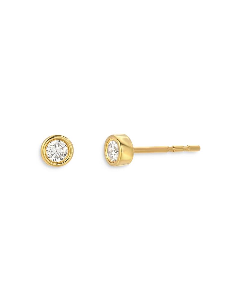 Zoe Lev 14K Yellow Gold Diamond Stud Earrings Cover