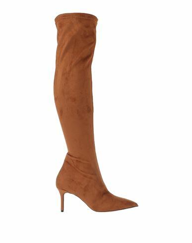 Divine Follie Woman Boot Tan Textile fibers Cover