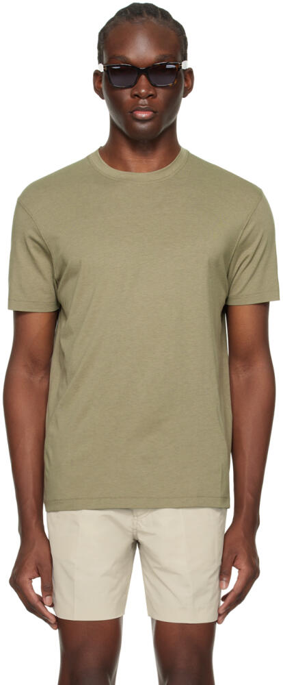 TOM FORD Green Crewneck T-Shirt Cover