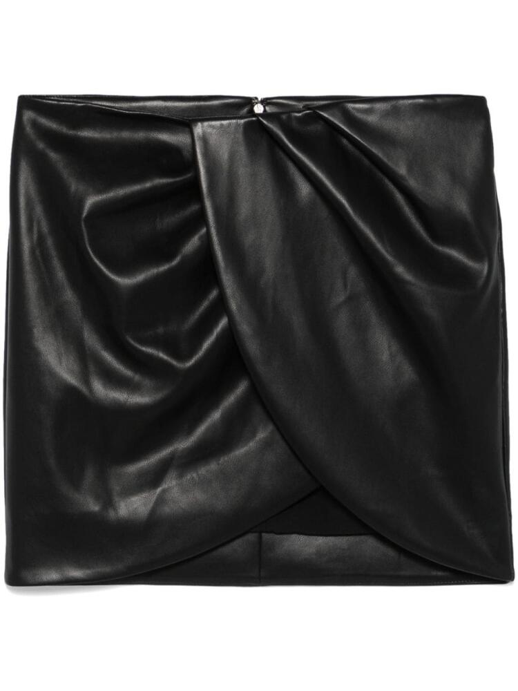 ROTATE BIRGER CHRISTENSEN draped mini skirt - Black Cover