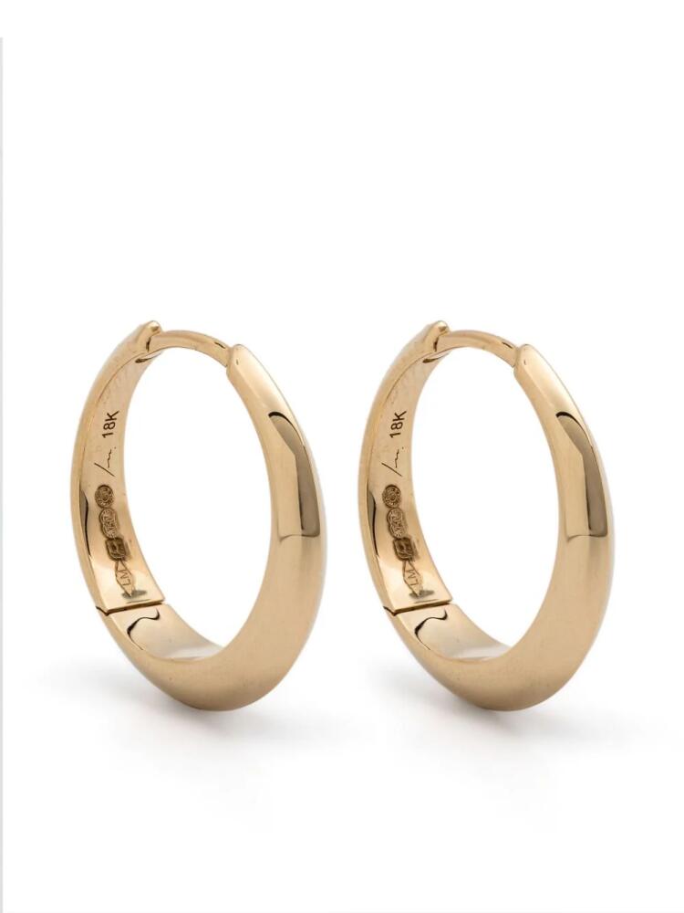 Lizzie Mandler Fine Jewelry 18kt yellow gold large Crescent hoop earrings Cover