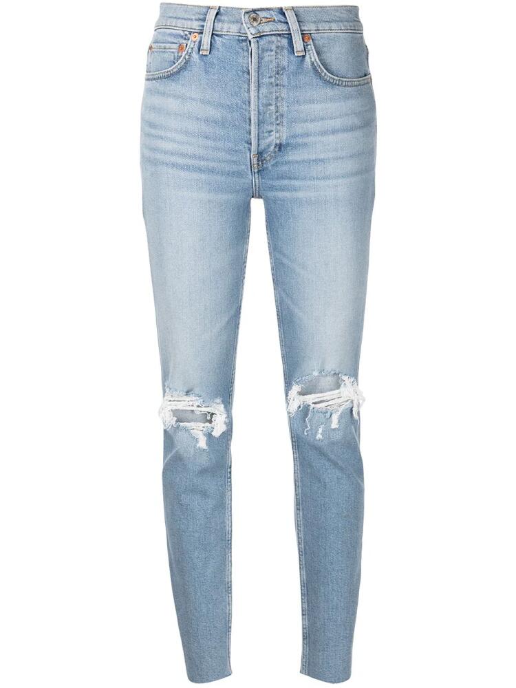 RE/DONE Comfort Stretch ripped jeans - Blue Cover