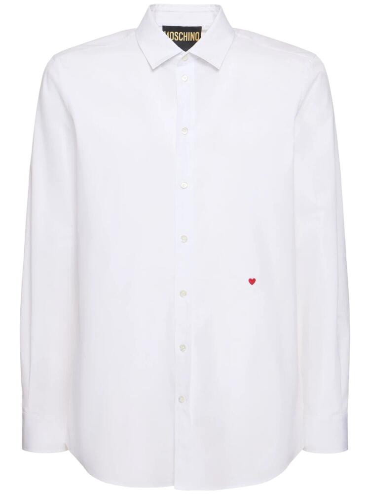 MOSCHINO Heart Embroidery Shirt Cover