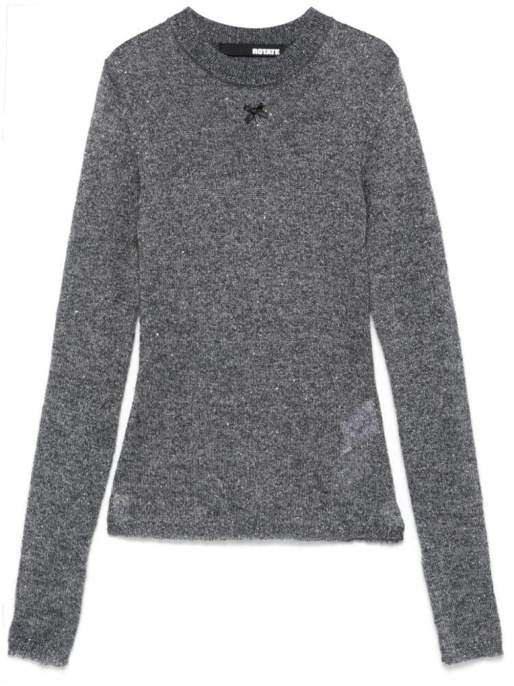 ROTATE BIRGER CHRISTENSEN sequins knit sweater - Grey Cover