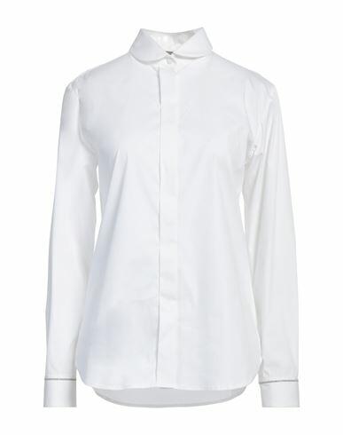 Peserico Woman Shirt White Cotton, Polyamide, Elastane Cover