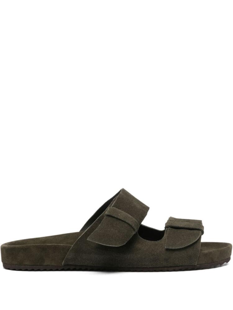 Ancient Greek Sandals Diógenes suede slides - Green Cover