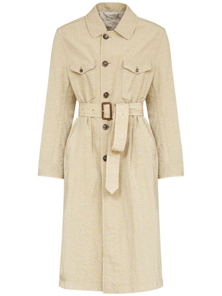 Maison Margiela canvas belted trench coat - Neutrals Cover